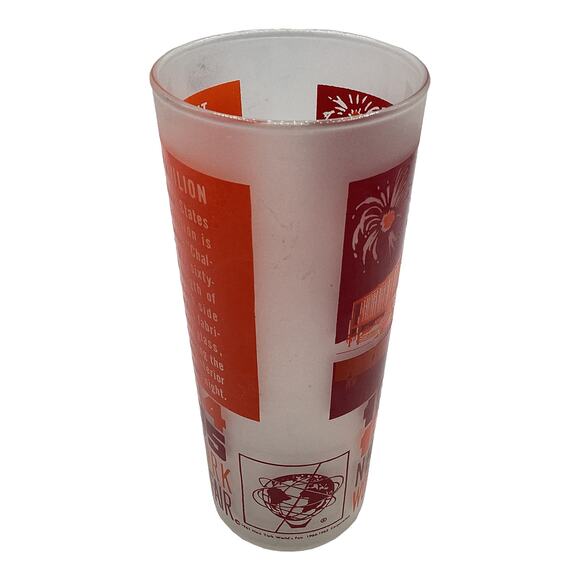 Vintage 1964-1965 New York World's Fair Federal Hall Set of 4 Frosted Glasses - Picture 10 of 10